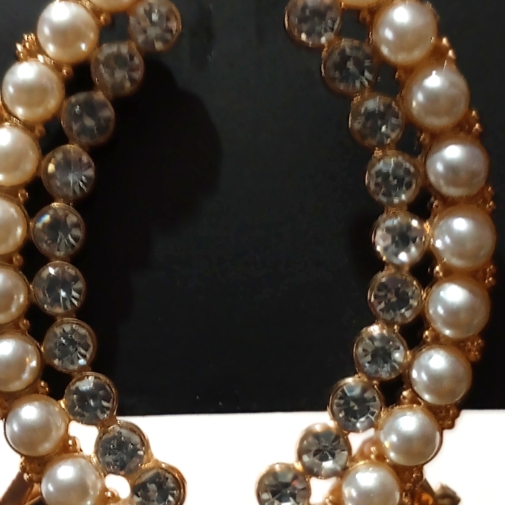 💐Doubled Down on Dazzle Gold Post Crawler Earrings💐